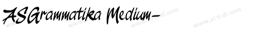 ASGrammatika Medium字体转换